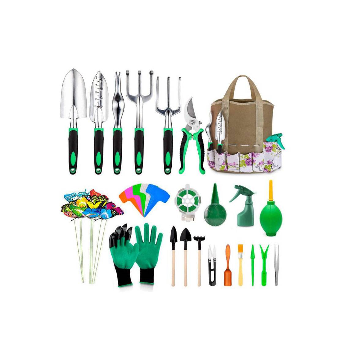 Garden Tool Set 82 Piece Combination Garden Tool Stainless Steel Set