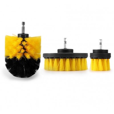 Power Scrub Clean Drill Brush For Leather Plastic Wooden Furniture Car Interiors Cleaning