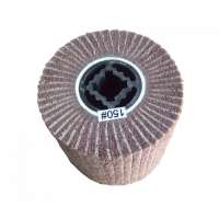 Non Woven Flap Brush with Sand Paper 115*100mm interleaved flap brush